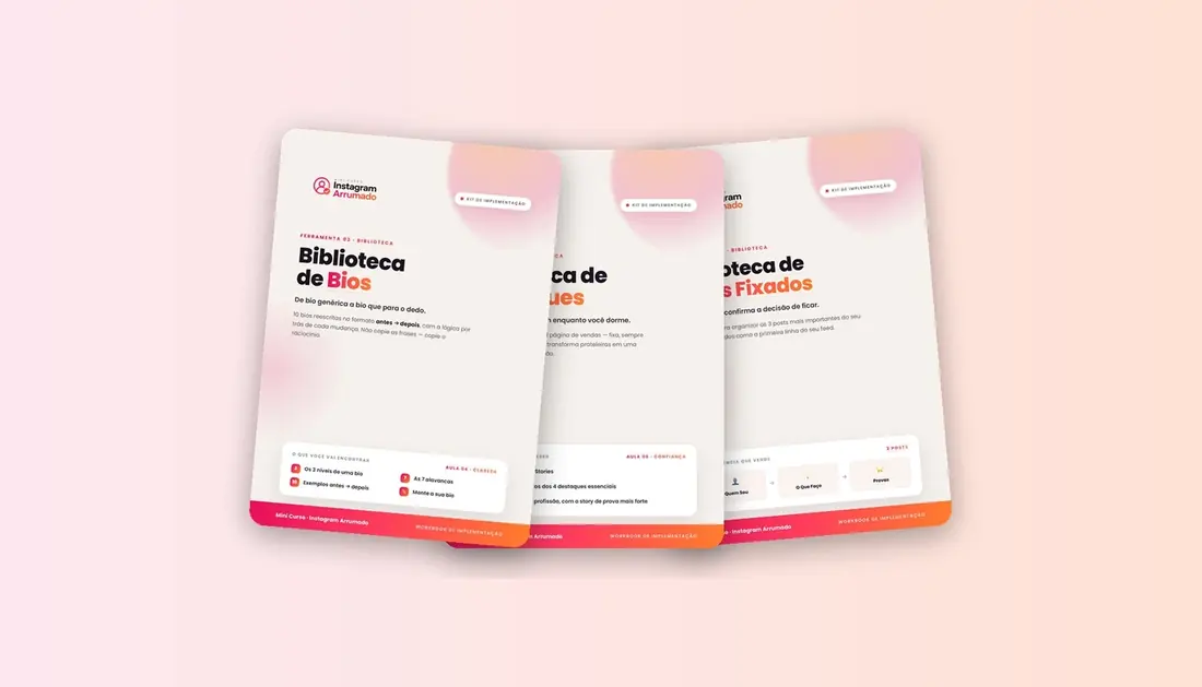 Bibliotecas de Bios, Destaques e Posts Fixados
